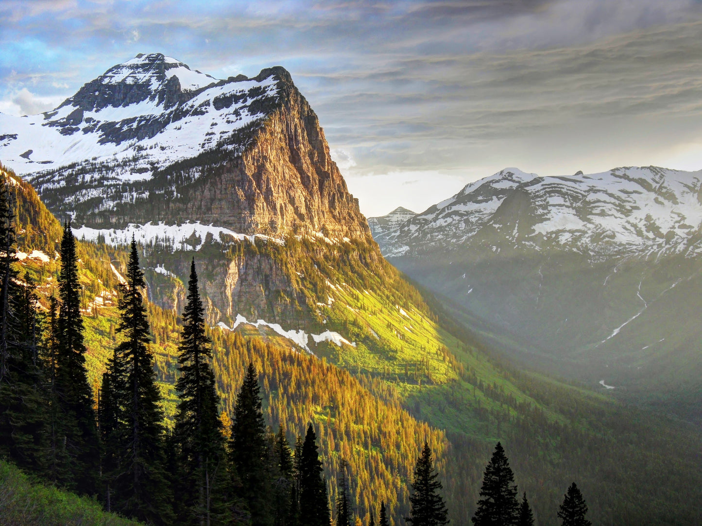 GLACIER PARK 3D LENTICULAR INTERNALLY FRAMED LENTICULAR ART 14" X 18"