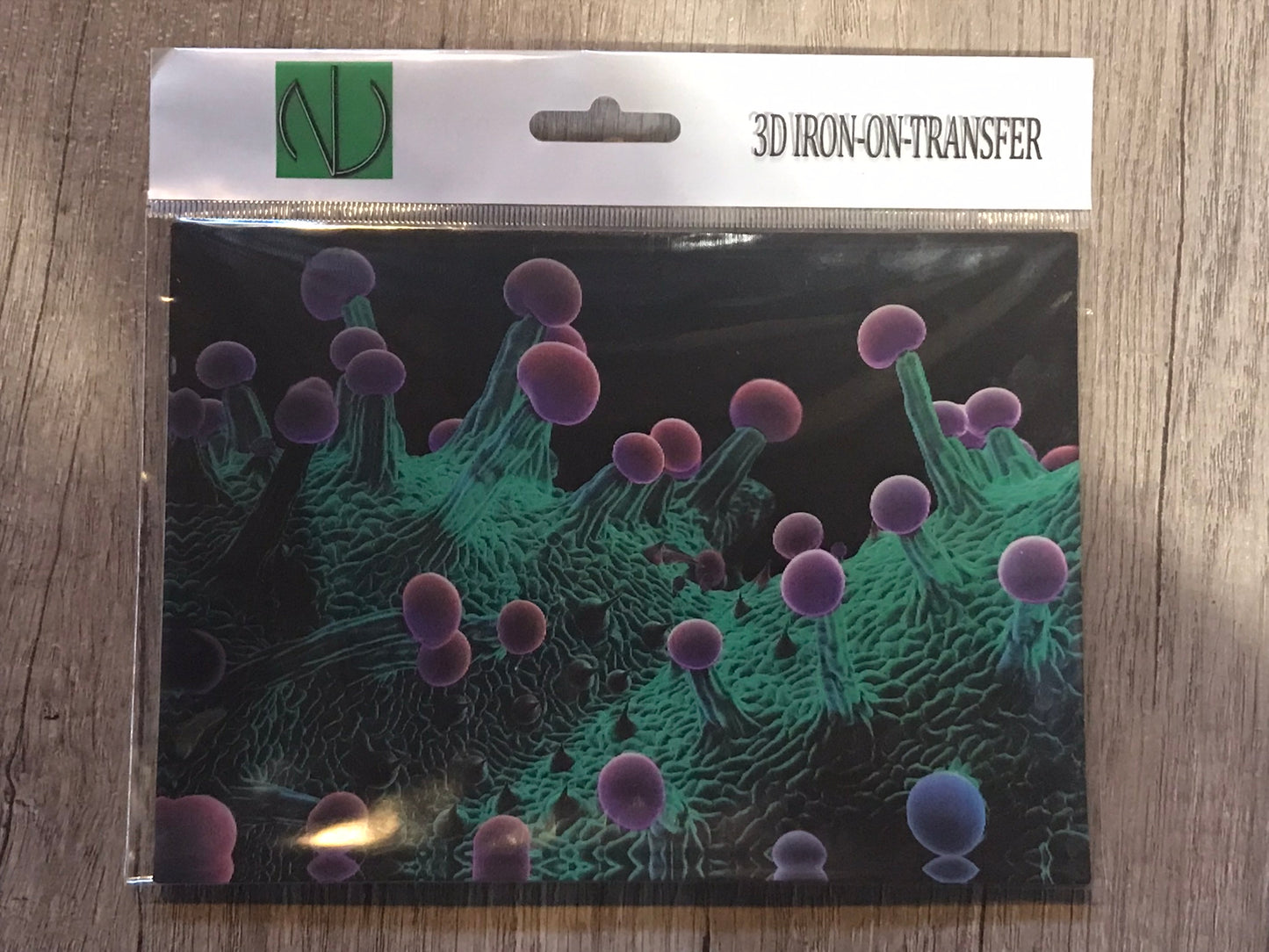 TRICHOMES 3D LENTICULAR IRON-ON TRANSFER FOR CLOTHING AND ACCESSORIES