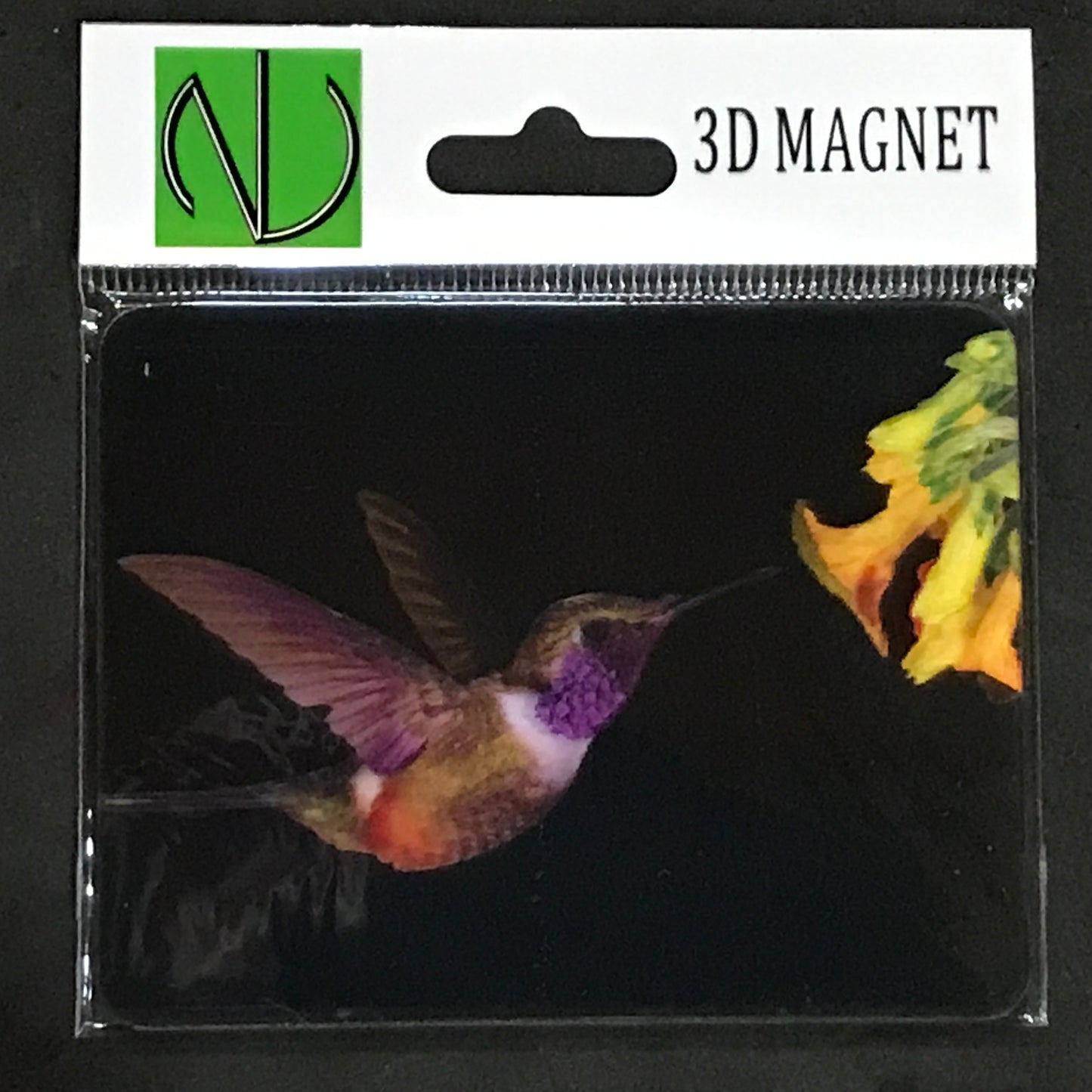HUMMINGBIRD-2 3D LENTICULAR MAGNET 2.75" X 3.5"