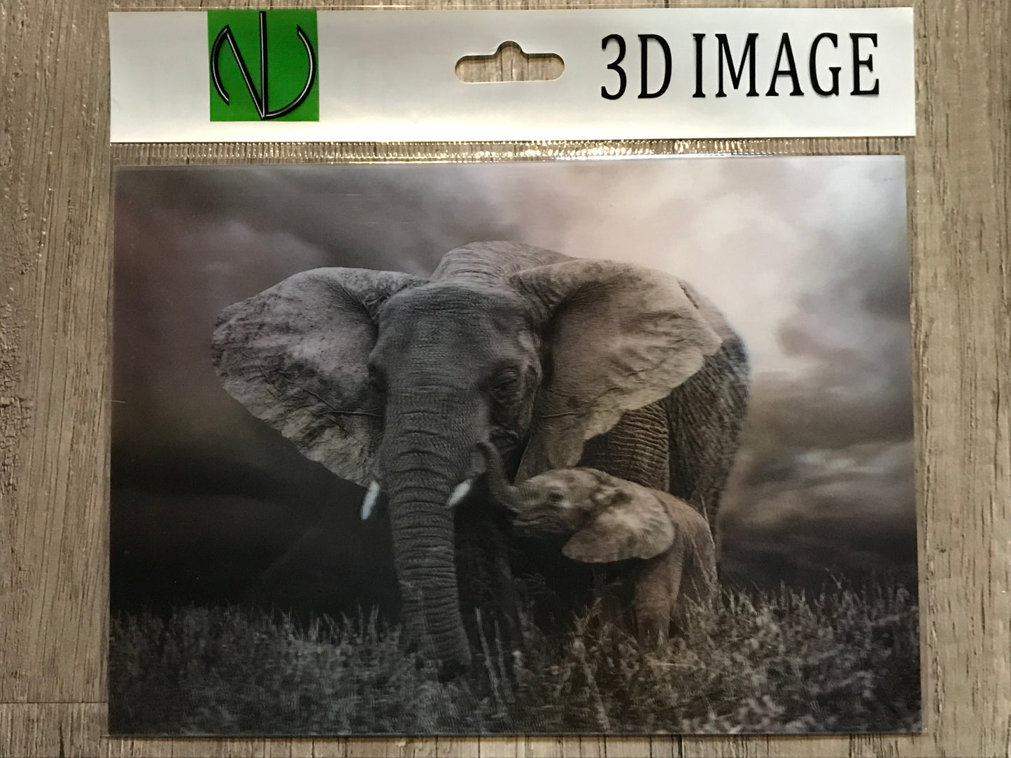 ELEPHANTS 3D LENTICULAR FLAT 5" X 7"