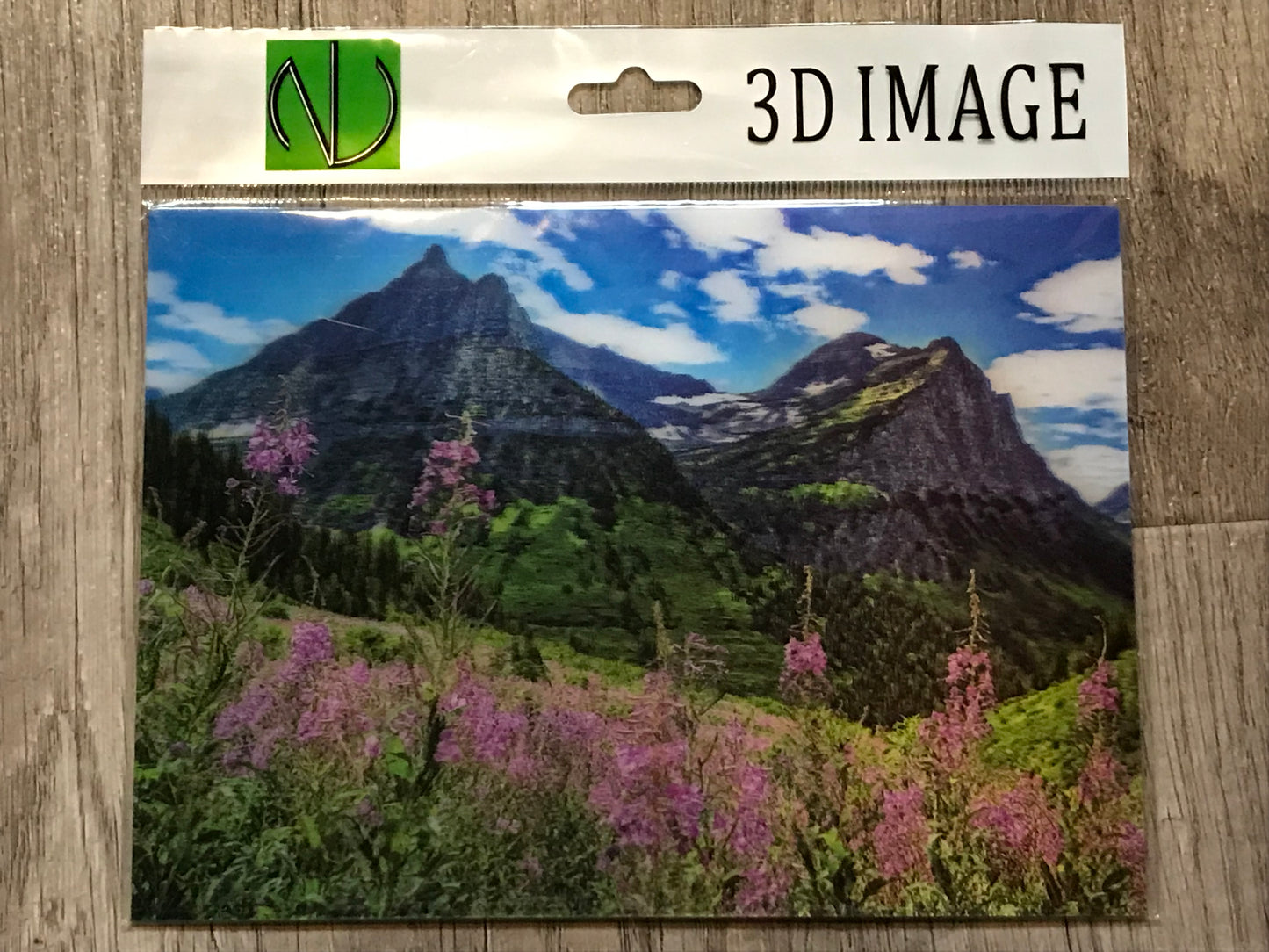 GLACIER PARK FIREWEED FLOWERS 3D LENTICULAR FLAT 5" X 7"