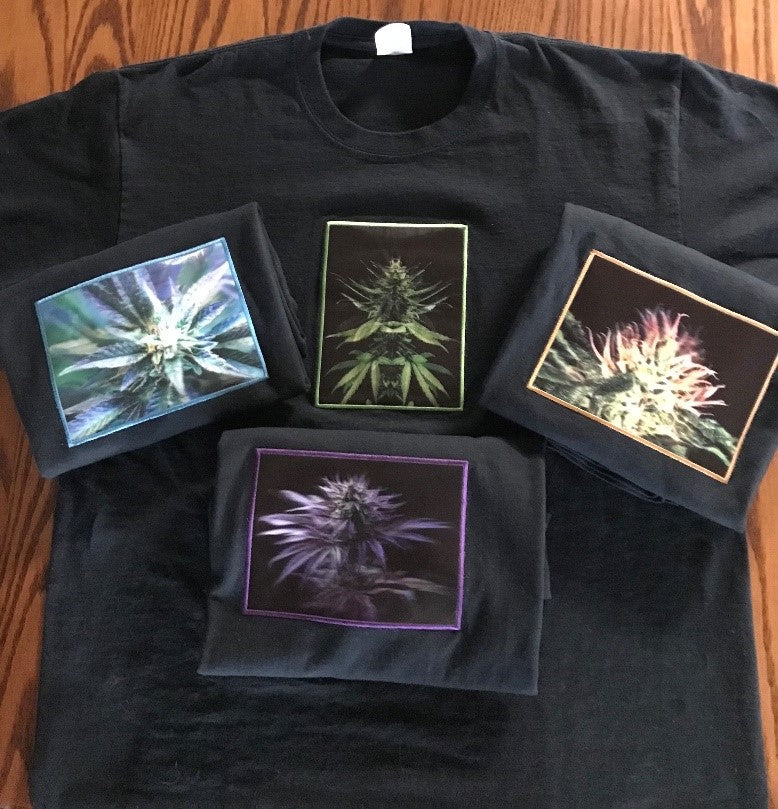 BLUEBERRY KUSH 3D LENTICULAR IRON-ON TRANSFER FOR CLOTHING AND ACCESSORIES